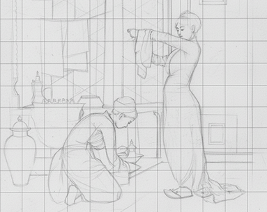 Kufische Keramik-Fliesen